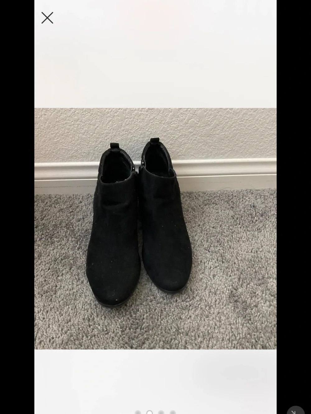 Style & Co. Black Suede Ankle Booties
